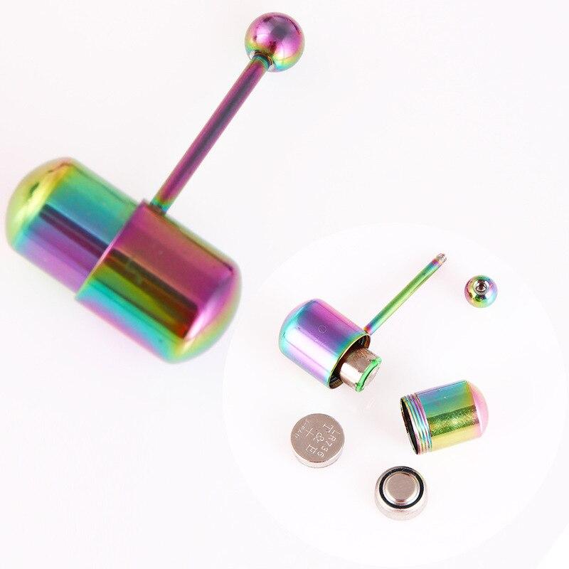 1 шт. кольцо вибратора для языка, вибрирующая штанга, минет, клитор, массаж пениса, секс-игрушка для взрослых