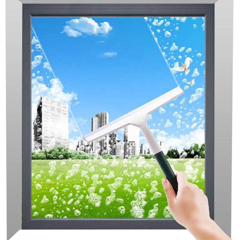 Силиконовый скребок для мытья окон, скребок для мытья стекол, скребок для мытья стекол, инструмент для чистки стекол, аксессуары для ванной комнаты