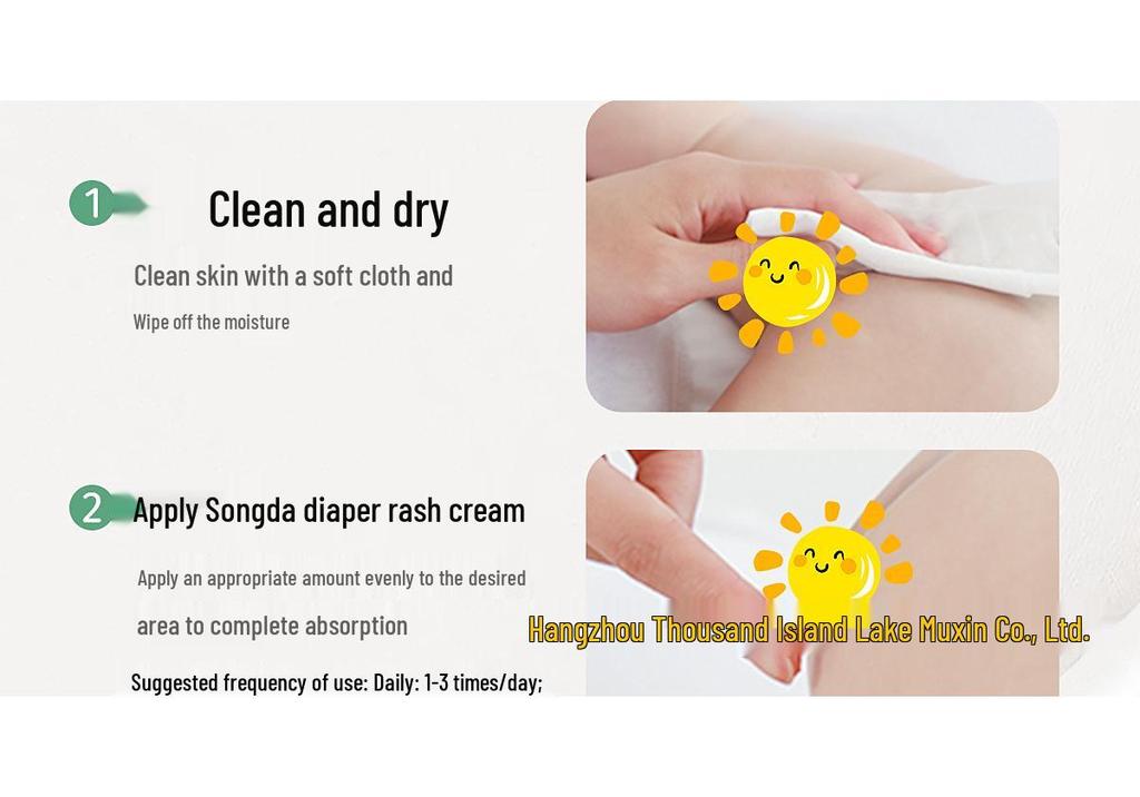 Songda Baby Camellia Oil Diaper Rash Cream 21g - Infant & Toddler PP Cream for Irritation Relief