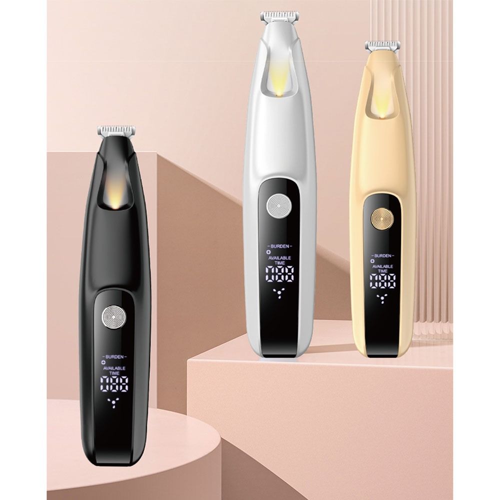 Fully Waterproof Pet Paw Hair Clippers LED Electric Dog Hair Remover Cats  Foot Shaver  Pet Care