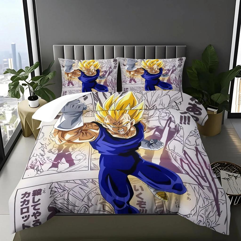 Горячие Аниме Комплекты Постельного Белья D-Dragon-Ball Пододеяльник и Наволочка 2/3 шт. Идеальное Украшение для Подростковой Спальни