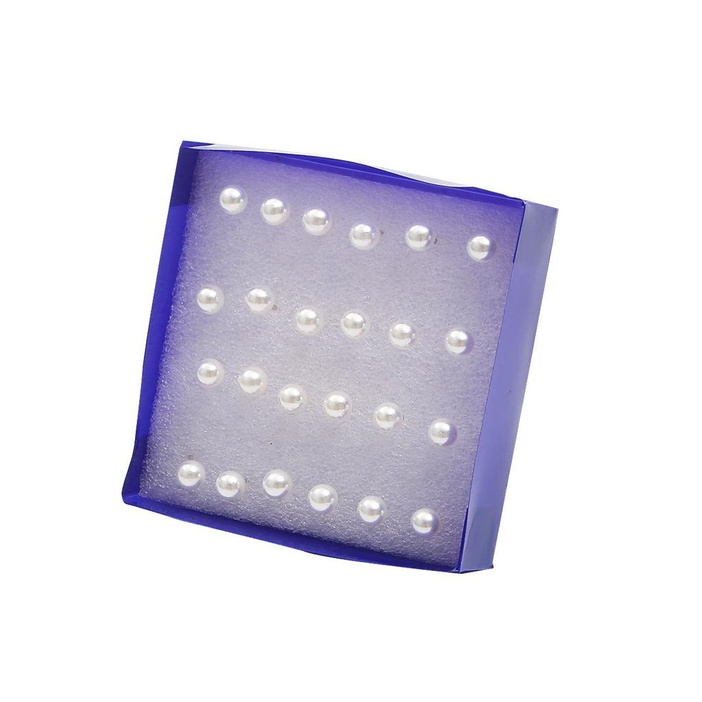 12 пар серег-гвоздиков с искусственным жемчугом, набор серег для женщин и детей с коробкой, серьги, ювелирные изделия