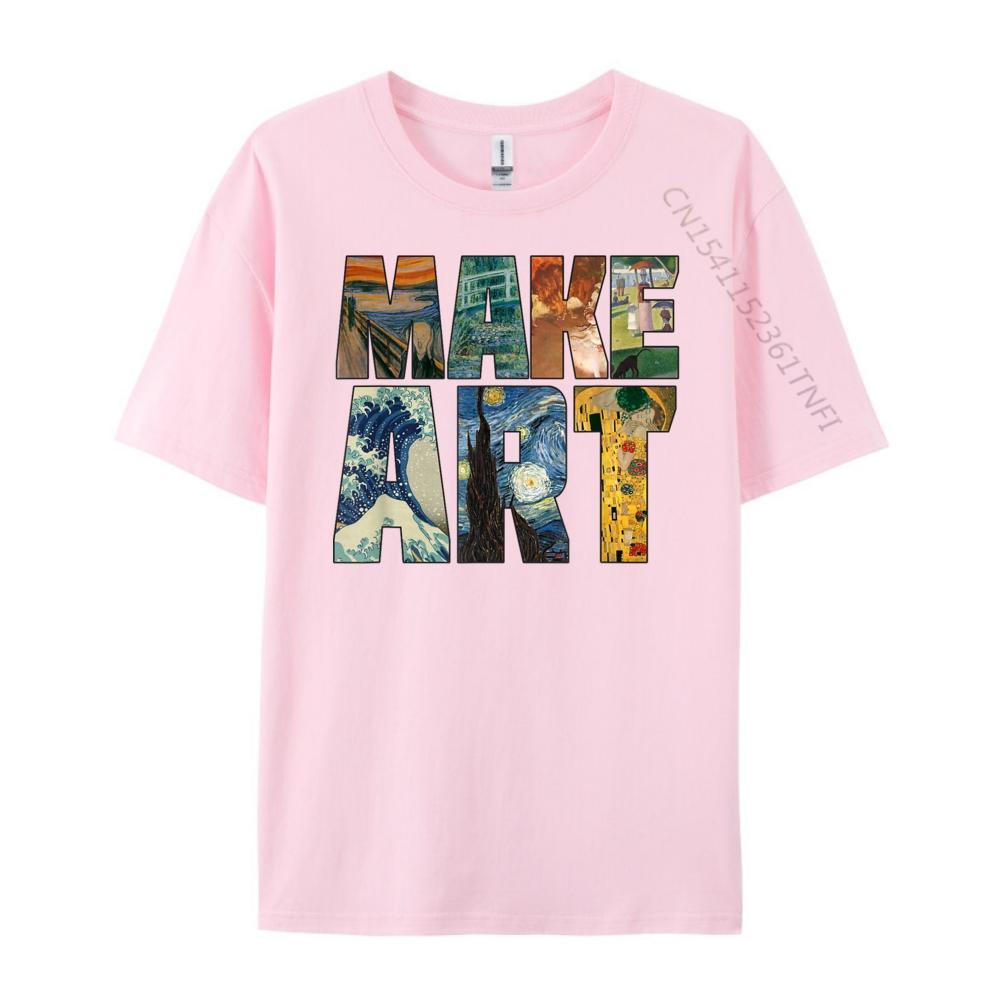 СДЕЛАЙ ИСКУССТВО Забавный Художник Художественный Юмор Картина Крутая Футболка Базовые Рубашки Мужские Повседневные Футболки Для Мужчин Обычные