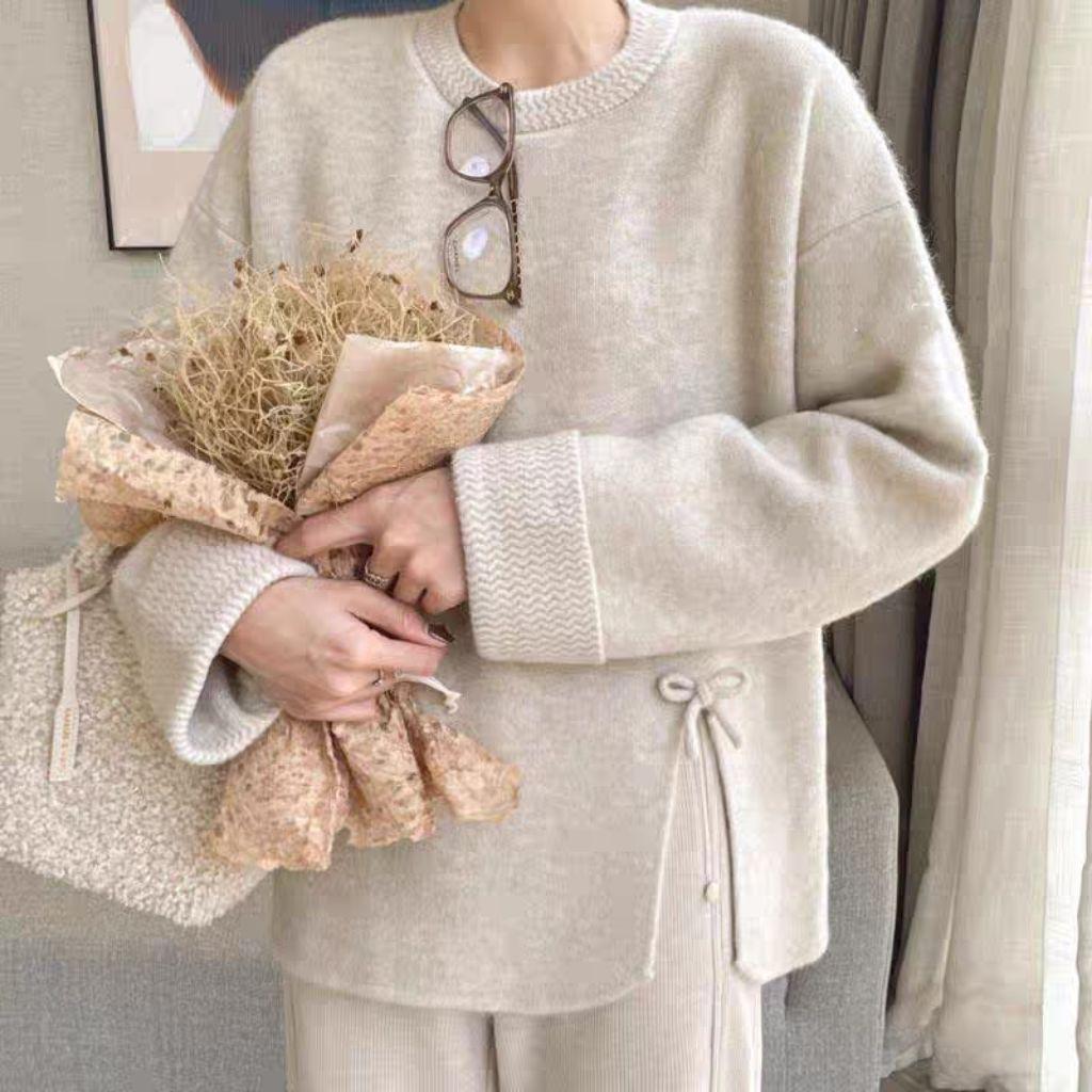 Стильный вязаный комплект и брюки-клеш большого размера для женщин - Осень/Зима 2025