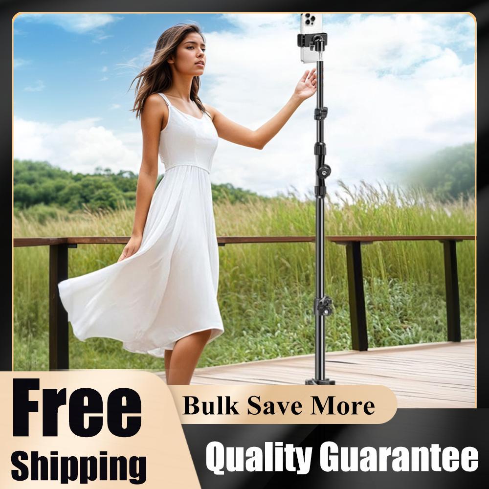 Horizontal Overhead Tripod Adjustable Cell Phone Tripod Stand Horizontal Stand for Video Recording
