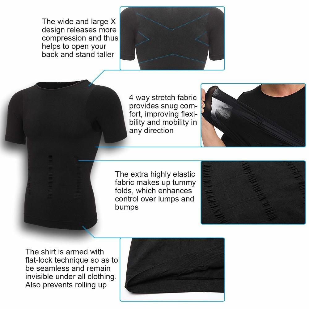 Жилет для похудения для мужчин, компрессионные рубашки для груди, гинекомастии, корректирующее белье, корректирующее белье