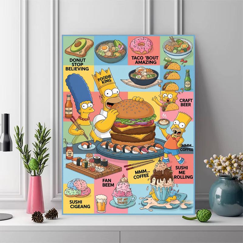 Simpsons Joy.169 100% Round Full Drill 5D DIY Diamond Painting Embroidery Cross Stitch Rhinestone Décor
