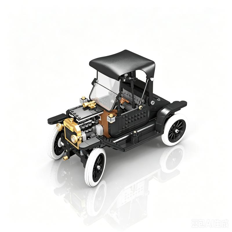 1062 детали Модель для тюнинга Винтажный автомобиль MOC Строительные блоки Индивидуальная головоломка Сборка своими руками Образовательная коллекция День рождения Праздник