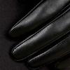 Faux Leather Woman Lady Solid Color Five Finger Mitten Half Palm Gloves Women Mitts Leather Gloves