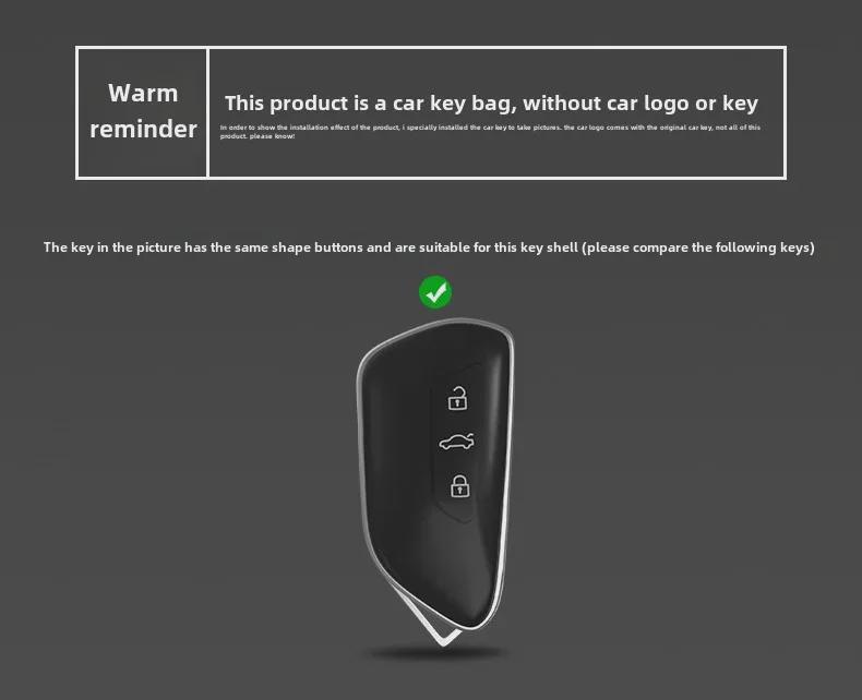 Набор застежек для ключей Volkswagen Golf 8, ID.4 Crozz, Lingdu L, ID.6 Lanjing, Tuang X/Pro