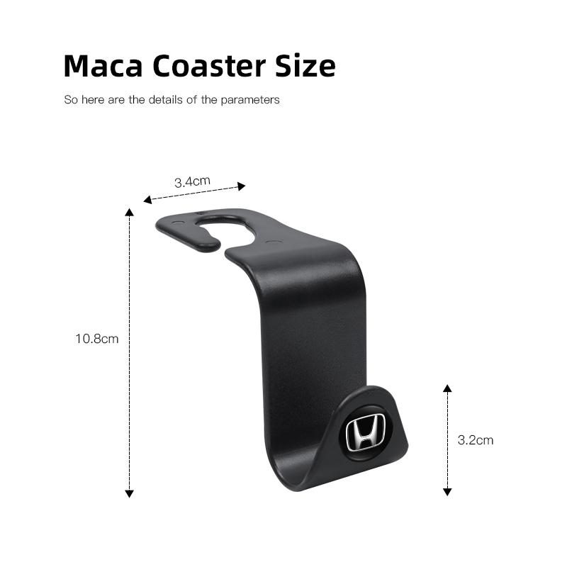 2Pcs Car Seat Back Hooks Storage Hanger Auto Accessories For Honda Civic Fit Jazz Accord Pilot CRV Odyssey Passport City HRV akn256
