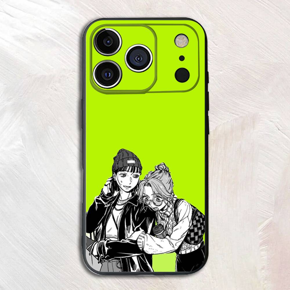 Cartoon Aya Osawa Mitsuki Koga Black Matte Phone Case For iPhone 17,16,15,14,13,12,13,12,11 Pro Max Plus mini XS Soft Back Cover