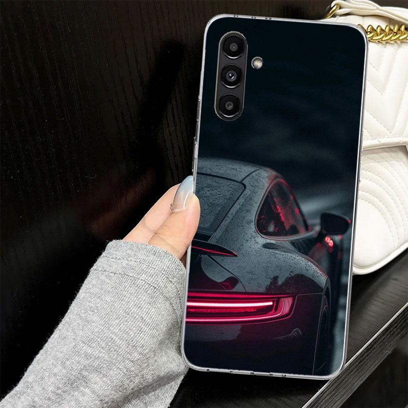 Спортивный чехол GT3-RS Car-911 для Samsung A17 A16 A56 A36 A26 A15 A55 A35 A25 A14 A54 A34 A24 Чехол для телефона A13 A53 A33 A23 A05S A04S