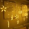 2M Звездные Гирлянды Рождественская Звезда Гирлянда Светодиодная Занавес Свадьба/Дом/Вечеринка/Сад/День Рождения Украшение Освещение
