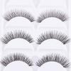 5 Pairs Makeup Natural Cross Black Handmade False  Eyelashes Eye Lashes Extension