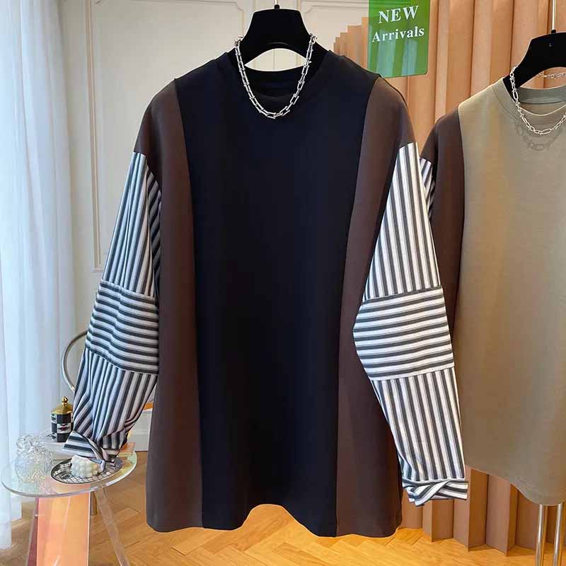 Женский свитшот Свободный Пуловер с Круглым Вырезом С Длинным Рукавом Топ Свитшот