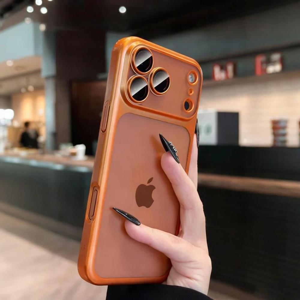 Модный Прозрачный Матовый Чехол Для Телефона Для iPhone 17 16 Pro Max Ультратонкий Ударопрочный Жесткий Чехол Для iPhone 15 14 13 Pro Max Чехол