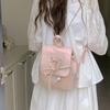 Ballet Style Bow Backpack Women's New Trendy Korean Backpack Cute Shoulder Bag Shoulder Bag School Bag