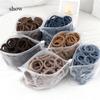 50pcs/Set Women   Basic Hair Bands 1.57inch Simple Solid Colors Elastic Headband Hair Ropes Ties Hair Accessories Ponytail Holder