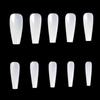 500pcs Full Cover Square False Nail Tips Nail Art White Nature Clear 10 Sizes Fake Nails Manicure Extension Tools