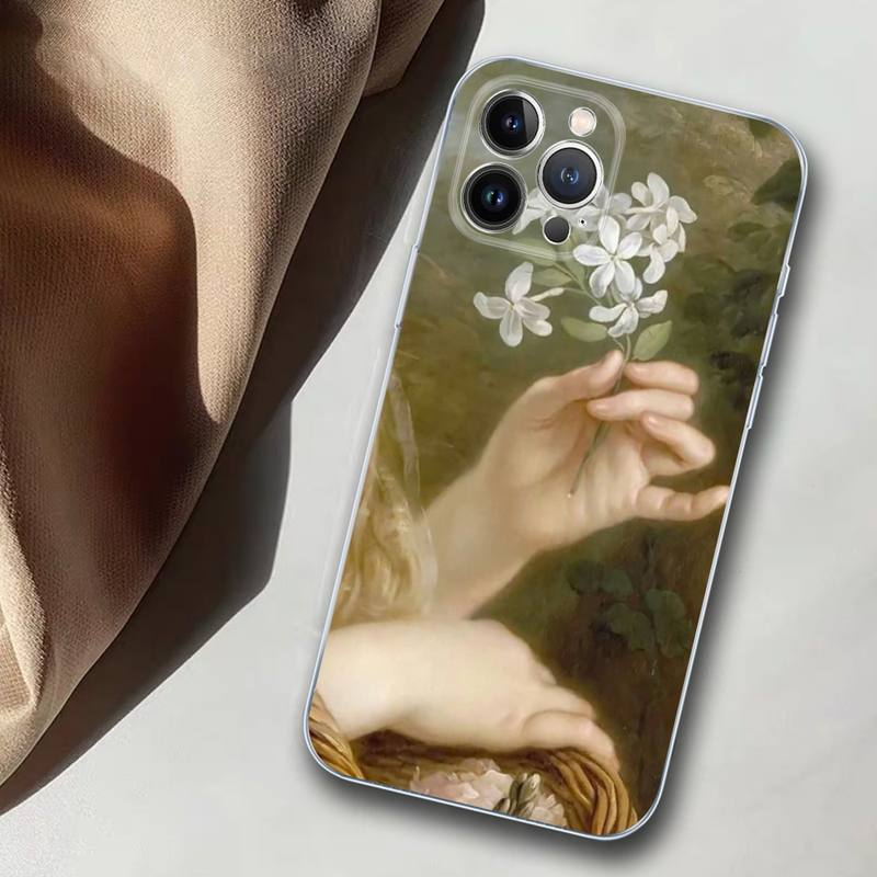 Мягкий силиконовый чехол для телефона с рисунком в стиле Ренессанс для iPhone 14 13 12 11 Pro Mini XS MAX 8 7 6 Plus X XS XR
