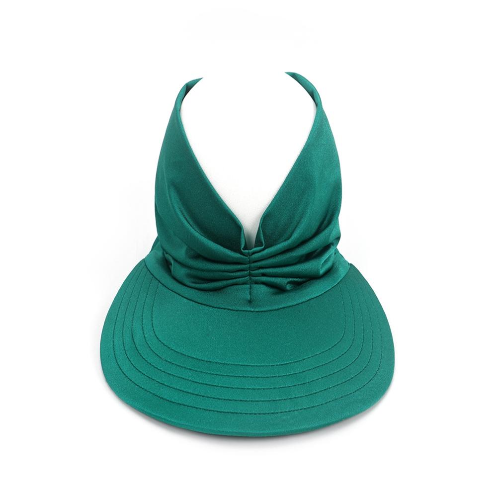 Женская эластичная анти-ультрафиолетовая солнцезащитная шляпа с открытыми полями и большими очками для спорта