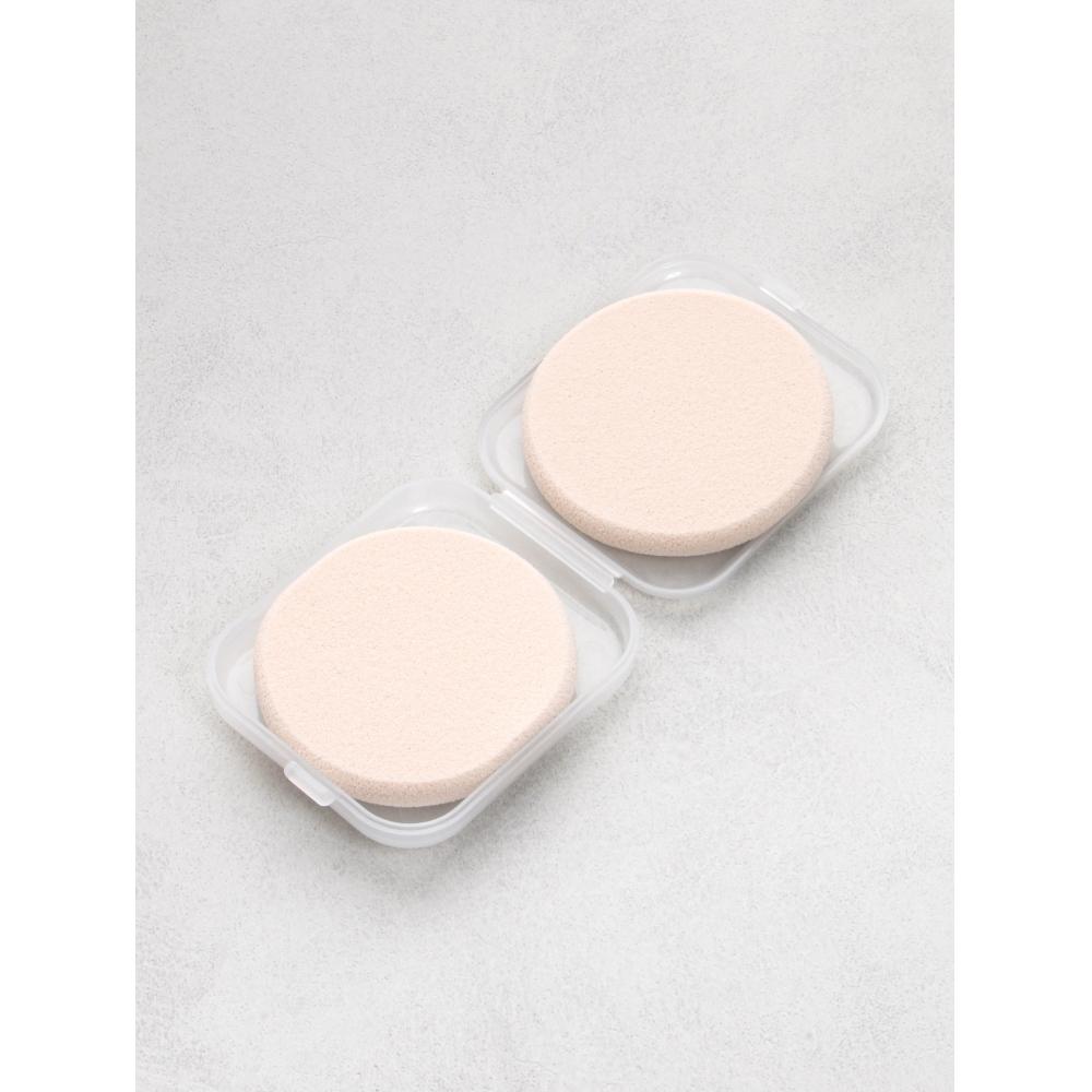 Упаковка из 2 штук Daiso Round Puffs с чехлом для переноски 