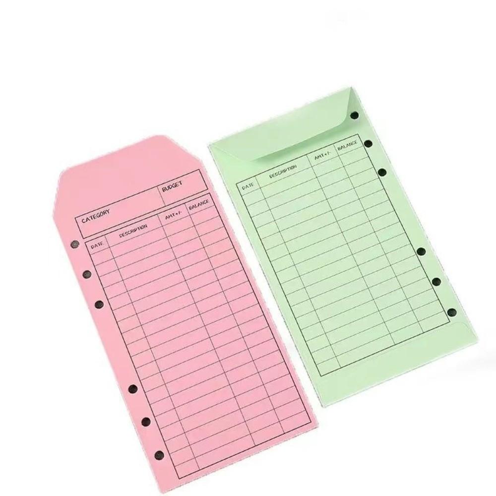 12 шт./набор Картонные конверты для наличных Утолщенные конверты из крафт-бумаги Бюджетный конверт Ежедневные расходы