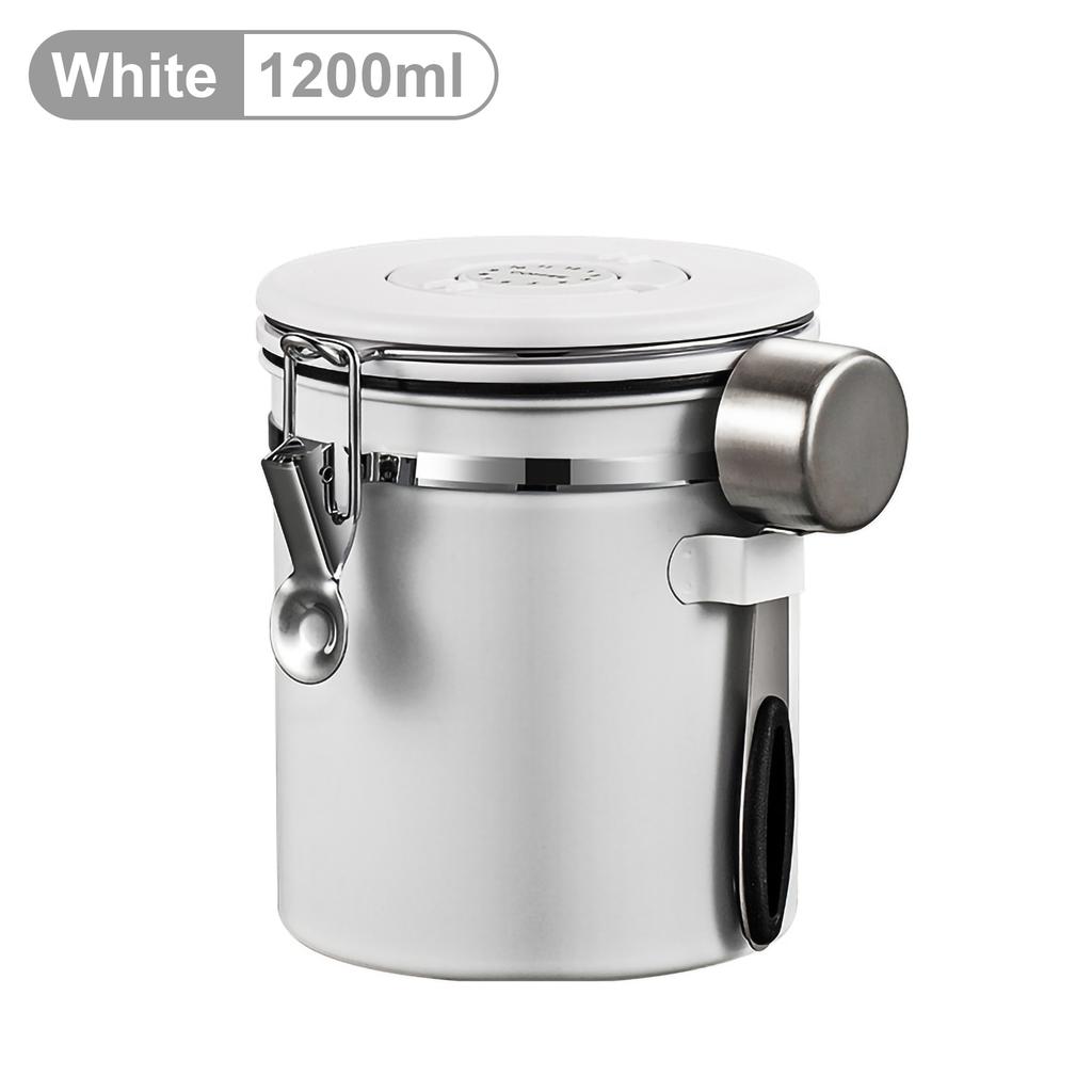 1,2 л/1,5 л Нержавеющая сталь герметичный контейнер для кофе кофейных зерен чай сахар герметичный кухонный органайзер для хранения продуктов питания контейнер