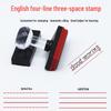 Four-Line Three-Space English Writing and Correction Stamp for Teachers