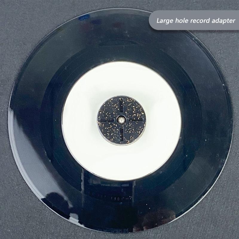 Адаптер для проигрывателя виниловых пластинок LP45 с большим отверстием, стабилизатор для виниловых пластинок, купол для виниловой пластинки из ABS-пластика.
