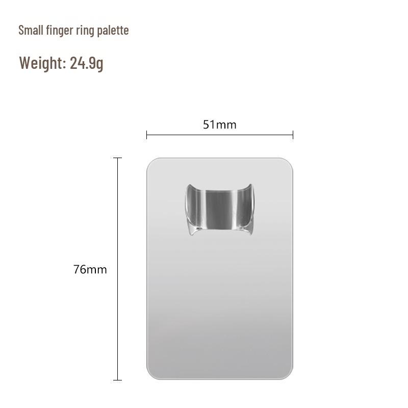 Набор палитры для смешивания макияжа и шпателя из нержавеющей стали
