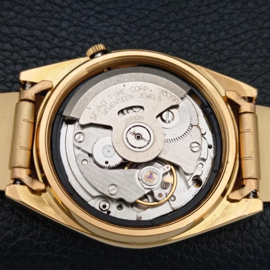 АВТОМАТИЧЕСКИЕ ВИНТАЖНЫЕ ОТРЕМОНТИРОВАННЫЕ МУЖСКИЕ ЧАСЫ SEIKO 5 7009A ЯПОНИЯ КРАСНЫЙ ЦИФЕРБЛАТ a446112-1