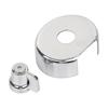 ABLZ-For Honda Shadow ACE VT750CD Deluxe 1998-03 2001 Compatible Chrome Fuel Valve KNOB& COVER Replacement Part
