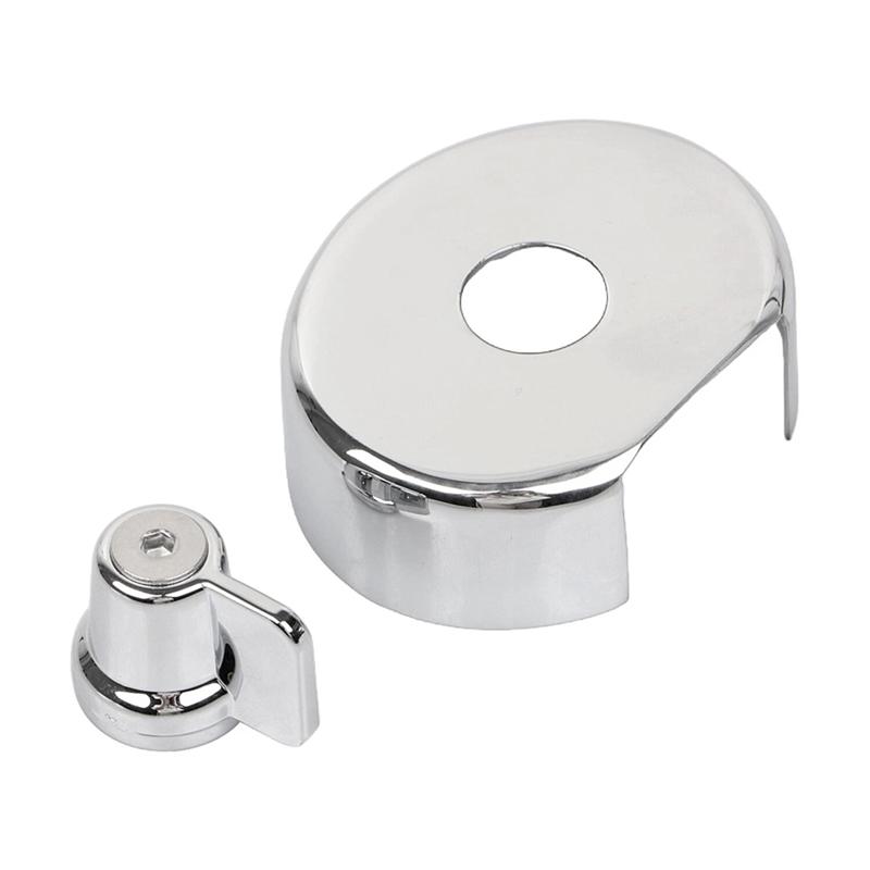 ABLZ-For Honda Shadow ACE VT750CD Deluxe 1998-03 2001 Compatible Chrome Fuel Valve KNOB& COVER Replacement Part