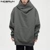 Осень-зима Мужские свитера с капюшоном и длинным рукавом, свободные повседневные толстовки