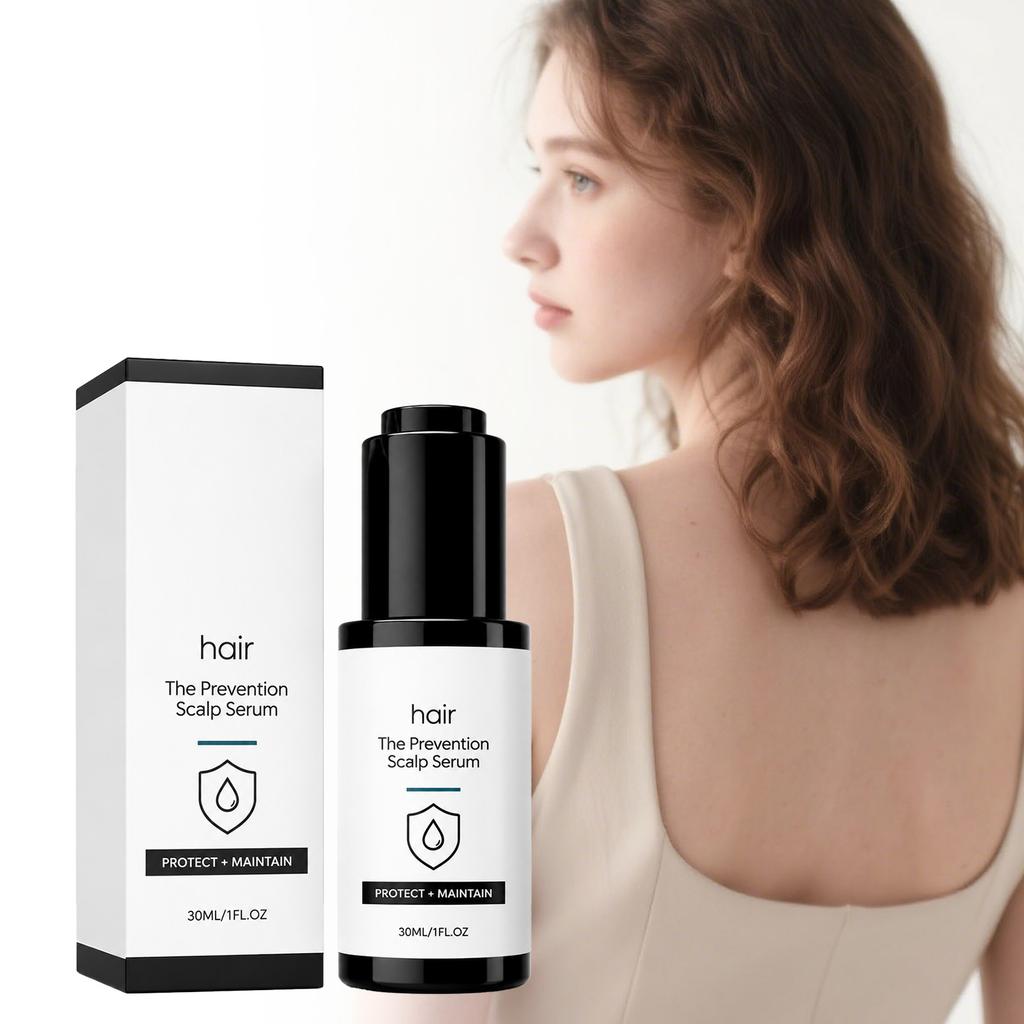 Hair Scalp Serum, Refreshing Texture Hydrating Scalp Care Essence, Shiny Hair Serum For Multiple Hair Types 30ml Hair Care Serum