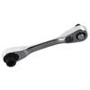 1 4 Inch Mini Double Headed Ratchet Wrench High Strength Metal 72 Tooth Drive Socket and Screwdriver Bit
