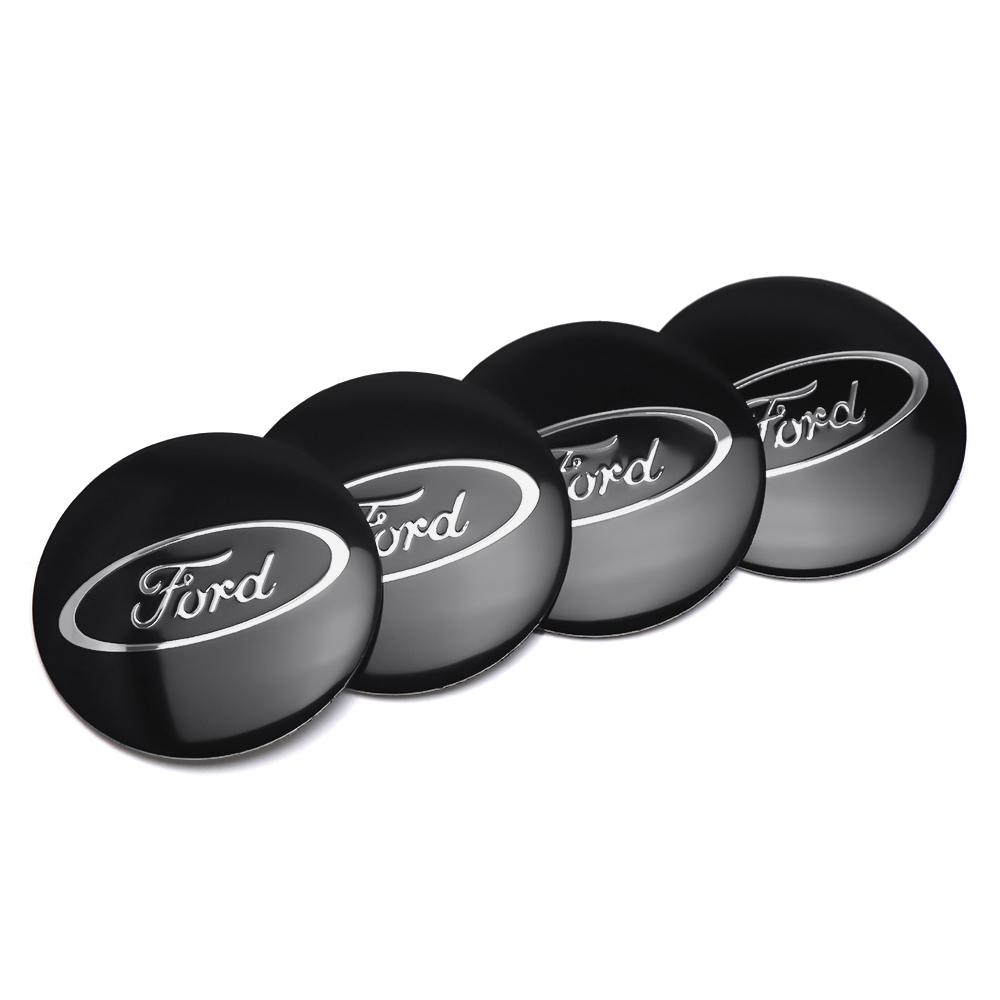 4pcs 56mm Car Wheel Center Cover Hub Caps Badge Stickers For Ford Focus Fiesta EcoSport Escort Ranger Fusion Mondeo Mustang CVT1