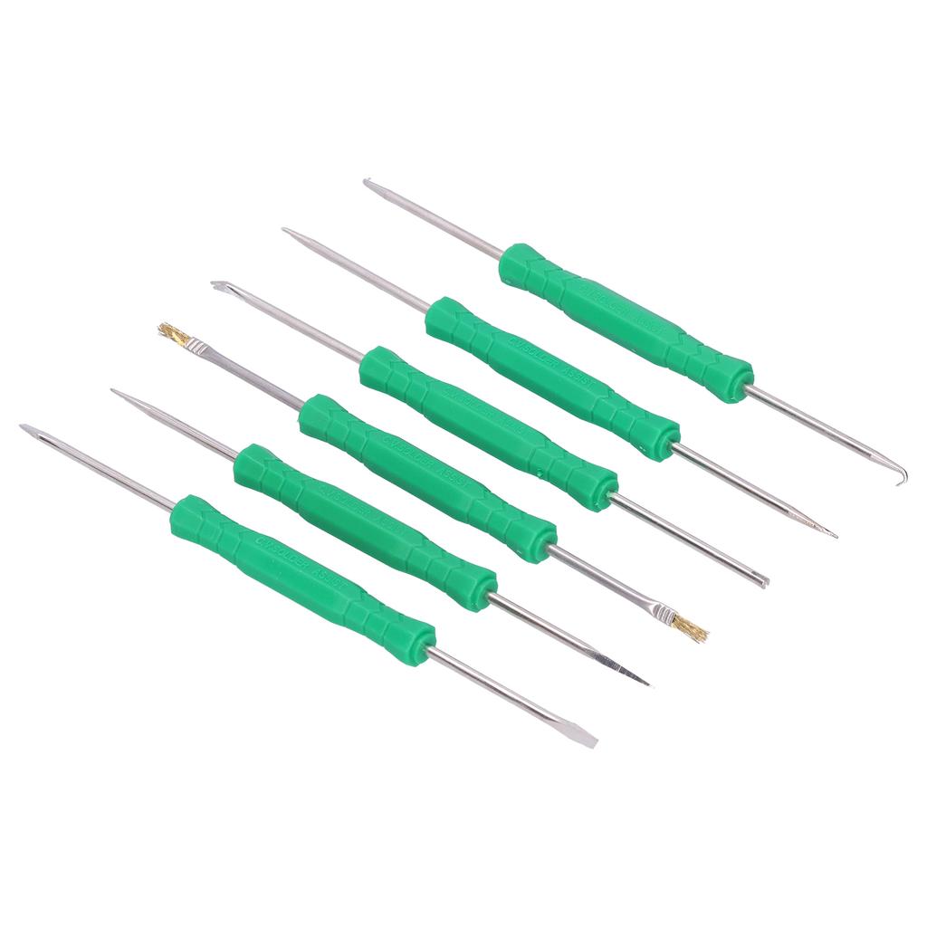 6pcs Professional Electronic Heat Assist Solder Welding Repair Tool Kit for PCB Clean