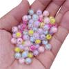 High Quality Necklace Bracelet Loose Beads 150/100Pcs Sandwich Transparent Creative 8/10mm Round Pendant Faceted DIY Jewelry Making Candy Color