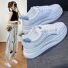 White Shoes Women's Trendy  Spring New Breathable Student Running Board Shoes Platform Casual Shoes