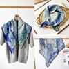 65 * 65 Four Seasons Available New Women'S Small Square Scarf, High Grade Letter Printed Scarf, Professional Scarf, Satin Scarf