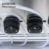 ZONESUN ZS-DTPP4B Desktop Automatic 4 Heads Peristaltic Pump Liquid Filling Machine With Conveyor For Perfume Water Filler