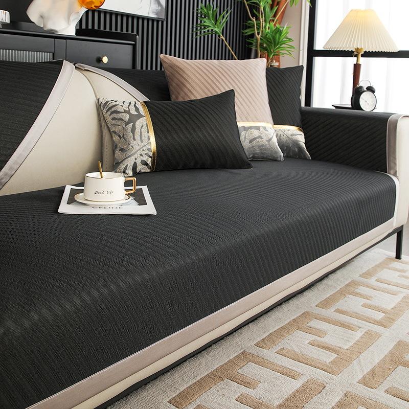 Современный летний простой стиль Ice Silk легкие нескользящие чехлы для диванных подушек гостиная диван полотенце чехол для охлаждения украшения