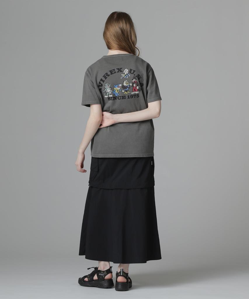 Женская футболка Avirex FADE WASH PRINT F, 410, Угольный, 783-5135604