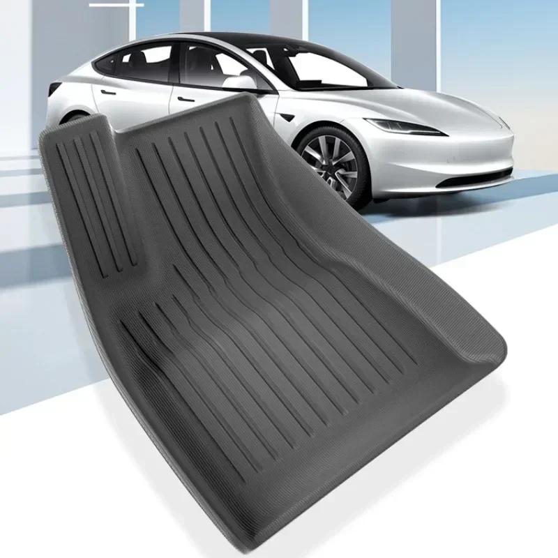 Коврики в багажник для Tesla Новая Model 3 Highland 2024, водонепроницаемые, износостойкие, из ТПЭ, коврики для пола в передний и задний багажник, аксессуары