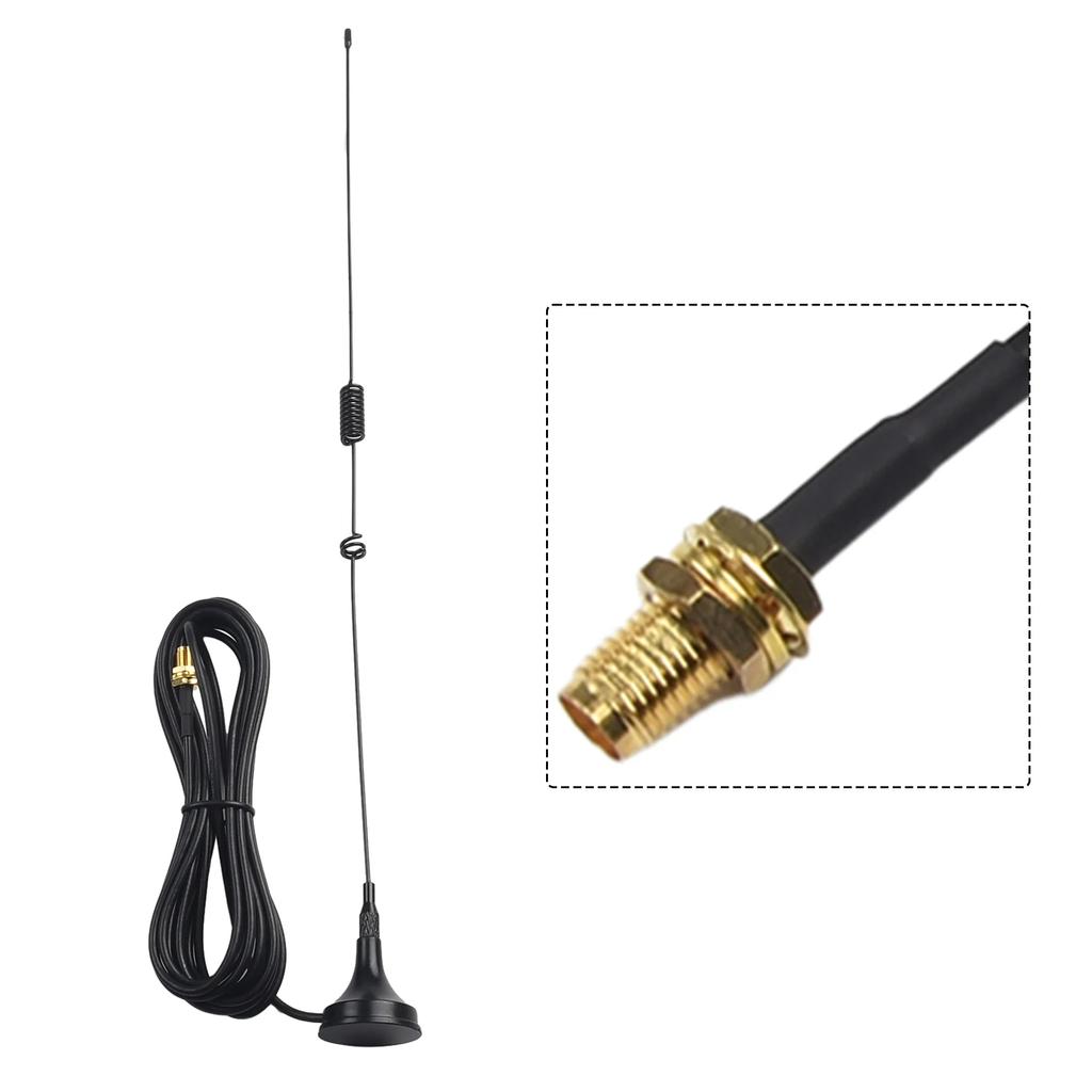 Durable 9Dbi Correct Connector Direct Installation Dual Band SMA-Female VHF/UHF 144/433MHZ Antenna Car Magnetic