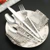 Stainless Steel Tableware Hot-selling Light Luxury Simple Hotel Steak Knife Fork Spoon Dessert Spoon