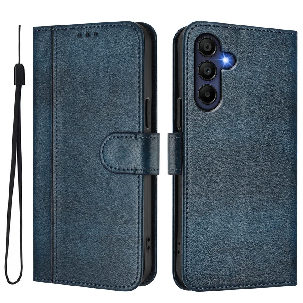 For Samsung Galaxy A16 5G/Galaxy A16 4G Cases Wallet Stand Retro Texture Leather Phone Cover with Lanyard